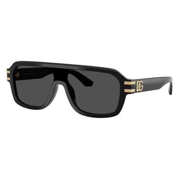 New Dolce & Gabbana Black Aviator DG4507 501/87 Sunglasses Women - Picture 1 of 6